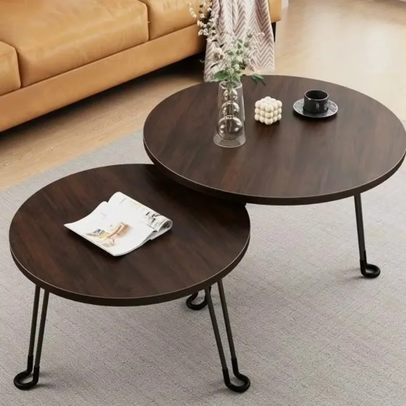 Modern Farmhouse Wooden Coffee Table Side Table Living Room Bedroom Courtyard Durable & Easy to Clean Mango Wood Furniture