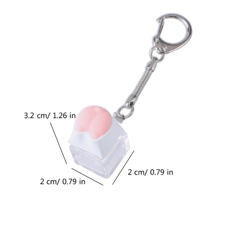 Keyboards Switches Tester Tool Cartoon Key Switches Testing Keychain Toy for Mechanical Keyboards Stress Relief Toy