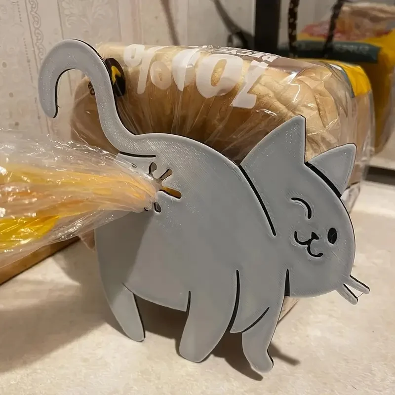 2 buah klip tas pantat kucing - Kitchen Gadgets To 3D Print ulasan dan harga