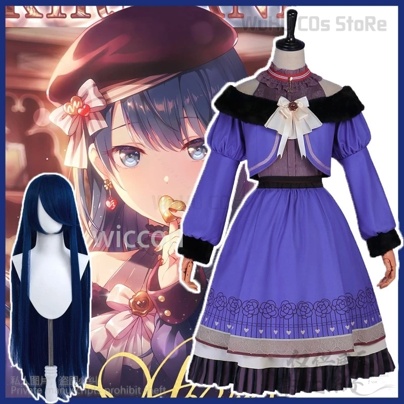 

Аниме игровой проект Sekai Косплей Киритани Харука костюм платье Лолита парики праздничный костюм Хэллоуин Рождественская униформа по индивидуальному заказу