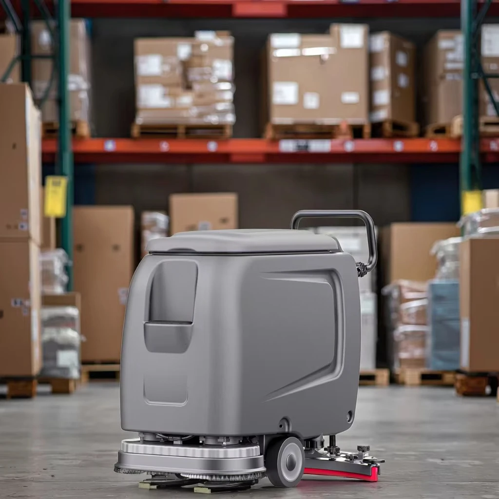 ماكينة تنظيف الأرضيات للحصان ARES510 بسعر منخفض، فرشاة مزدوجة، غسالة أرضية تعمل بالدفع اليدوي #4