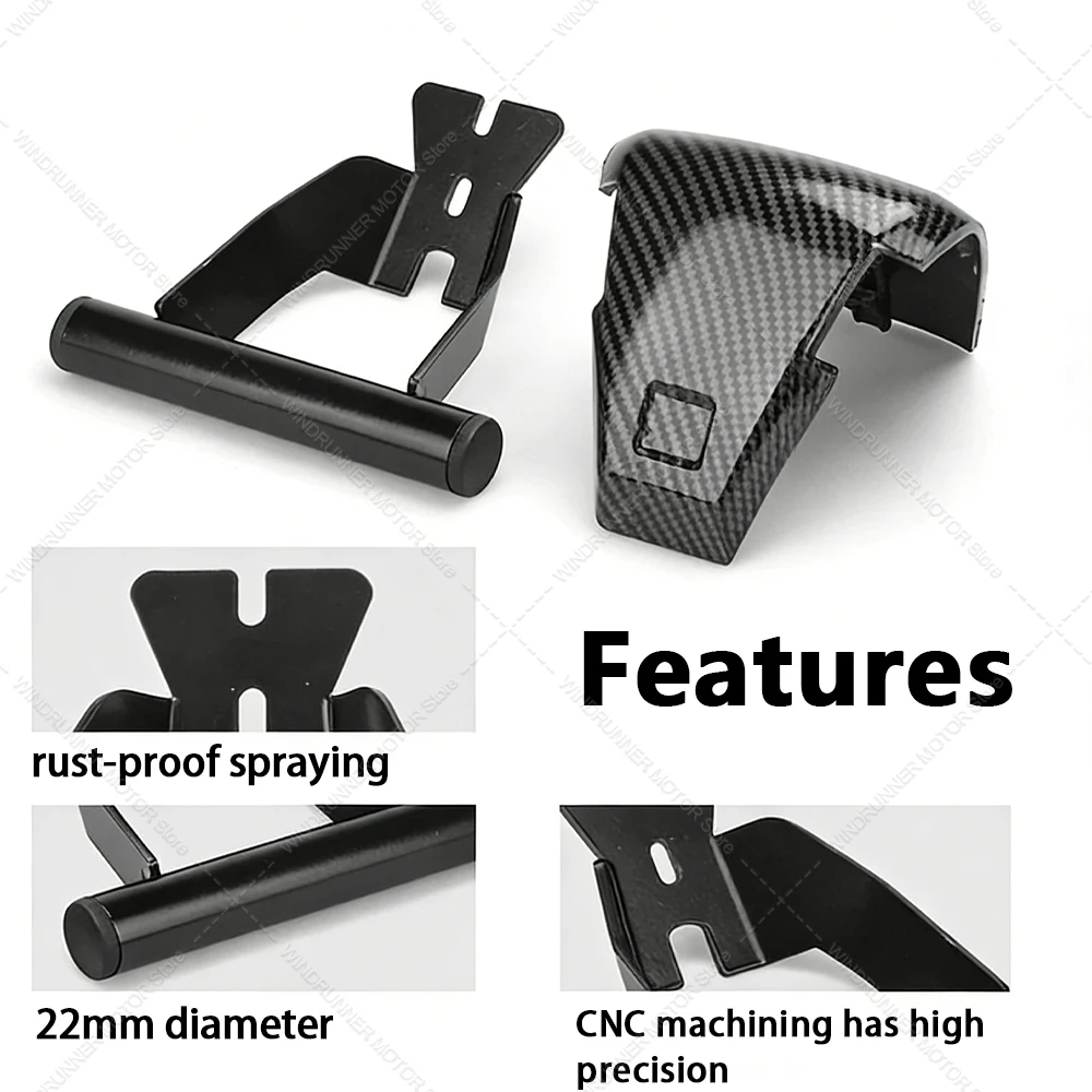 For NSS 350 NSS350 2021 2022 2023 Motorcycle Accessories Phone Navigation Bracket Horizontal Bar Mobile Phone Stand view 4