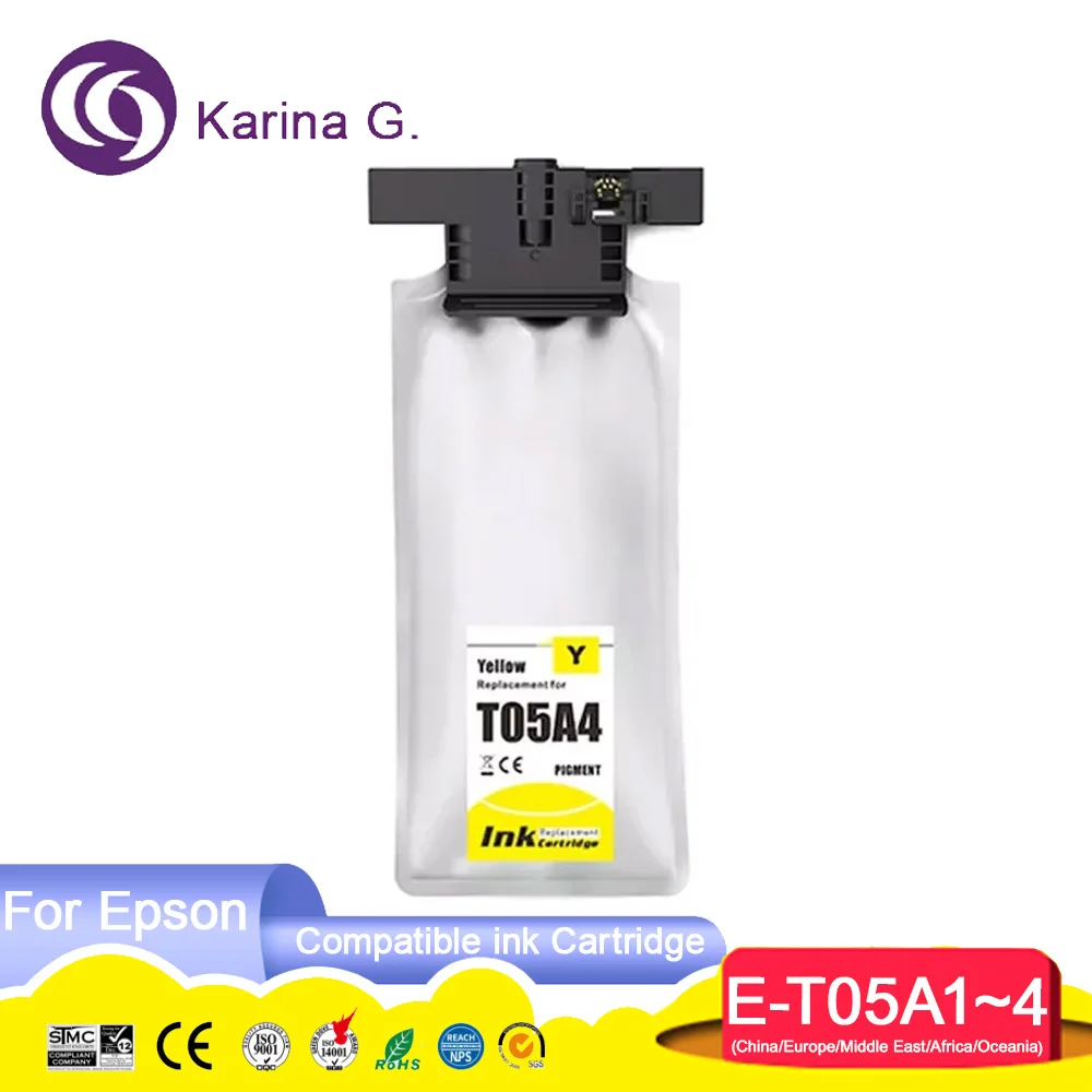 Imagem -05 - Cartucho de Bolsa de Tinta Compatível para Epson Workforce Pro T05a1 T05a2 T05a3 T05a4 T05a4 Wf-c878r Wf-c878r Wf-c879rtc Series