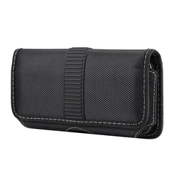 Universal Nylon Mobile Phone Belt Clip Case Waist Bag For iPhone 15 14 13 12 Pro Max Samsung S24 Huawei Xiaomi Men Holster Pouch