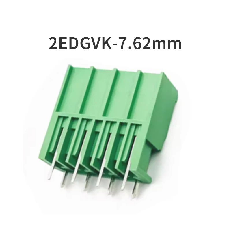 (1 Piece) 2EDGVK - 7.62mm straight pin Plug-in PCB terminal block 15EDGVK Plug-in connector 32A high power 2P 3P 4P ~12P 2EDGSV