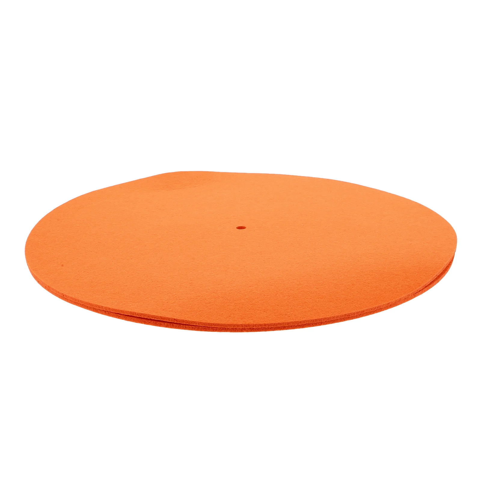 Felt Record Platter Mat Anti S Vinyl Turntable Pad ange Color Disc Protective Mat Sound Enhancer Shock Absorption Practical