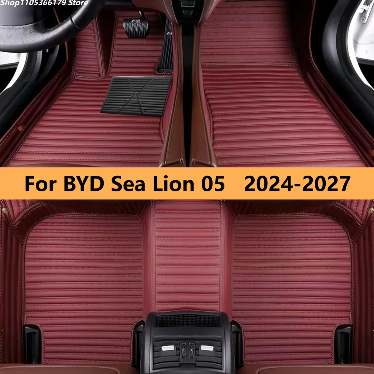 

Auto Floor Mats Fit For BYD Sea Lion 05 2024 2025 2026 2027 Leather Mat Durable Pad Auto Rugs Carpets Interior Parts Car Accesso