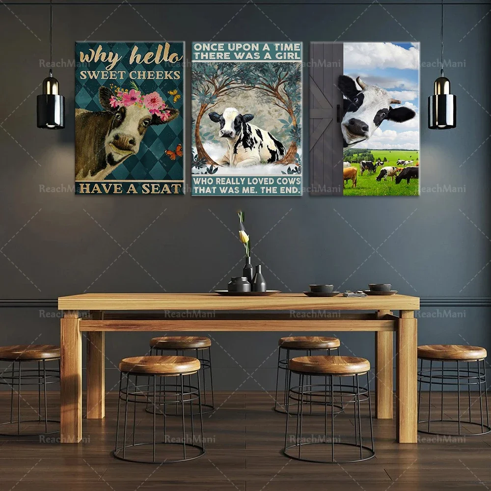 Funny Cow Poster / Cow Poster / Cow Wall Art / Gift For Farmer / Funny Animal Print