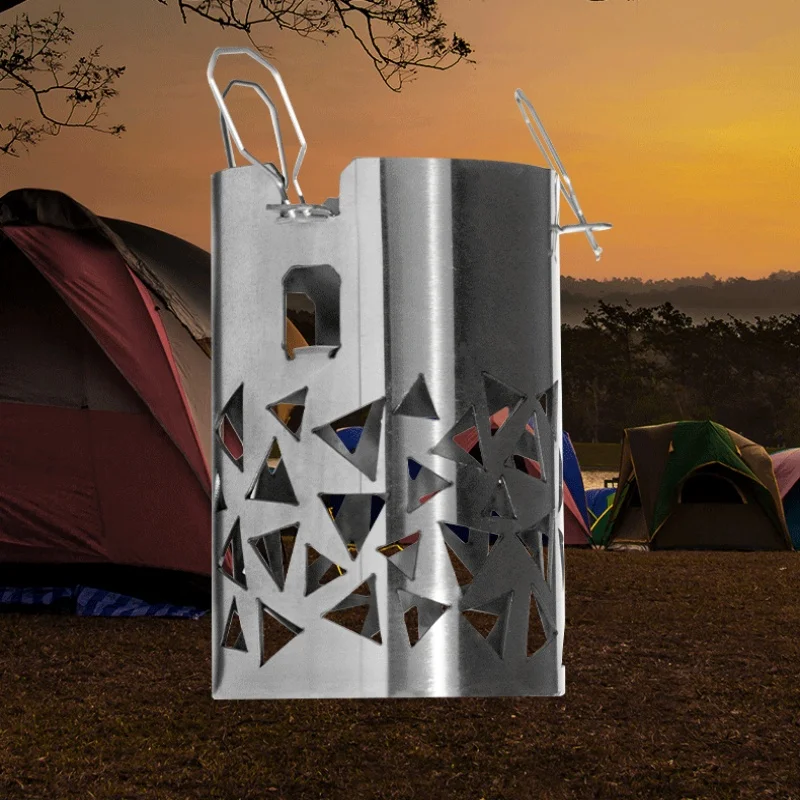 

Stainless Steel Chimney Spark Arrestor Ultra-light Wood Stove Chimney Rain Cap Anti-ash Protective Cover Tent Stove Accessories