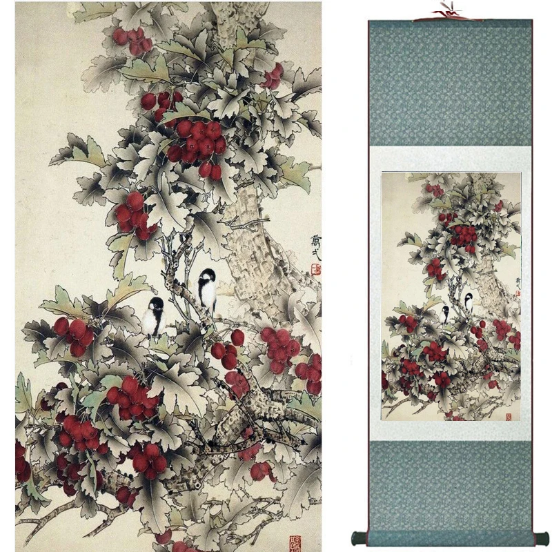 Traditional   silk art  painting birds and Water lily  Chinese Art Painting Home Office Decoration Chinese painting2019071912