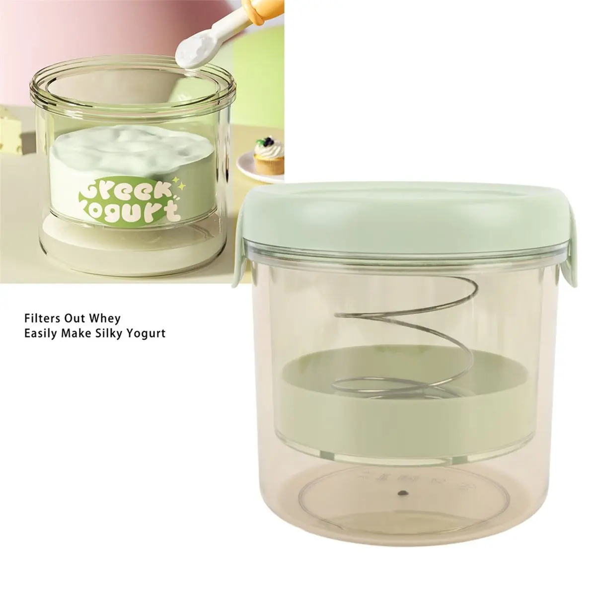 2026 New Yogurt Cheese Maker Machine Efficient Sustainable Round Safe Fine Mesh Greek Yogurt Strainer Easy to Clean for Home B
