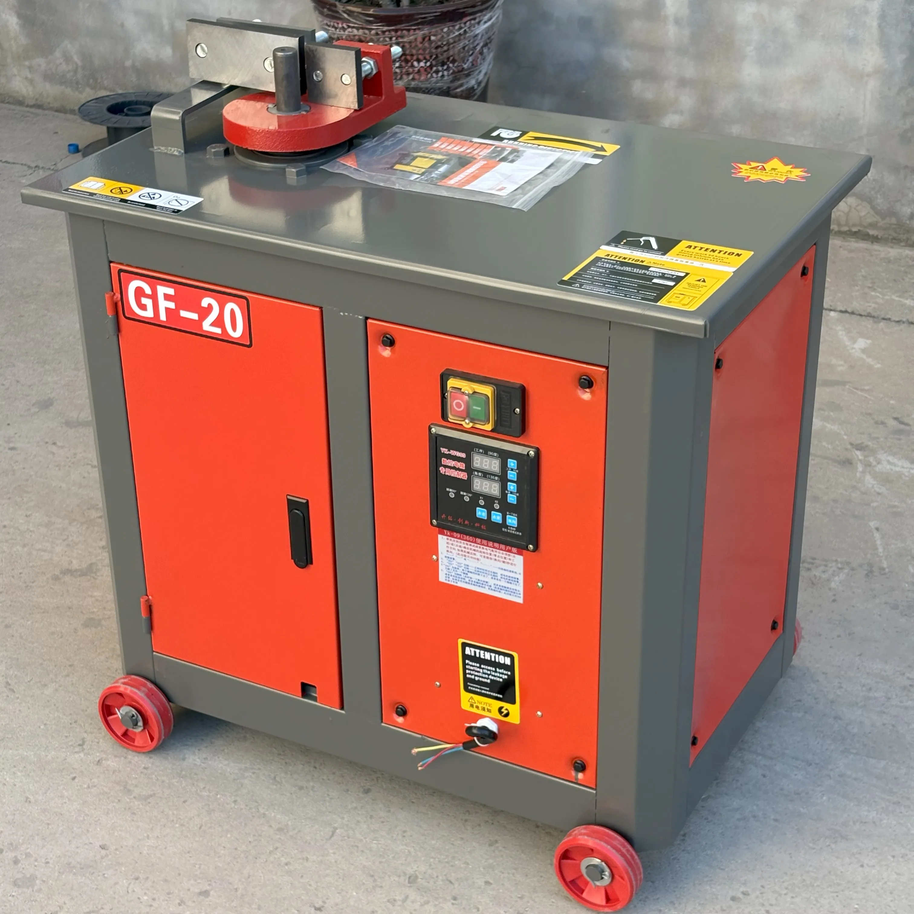 Factory Wholesale Price Hot Sale GF20 Automatic CNC Straight Threaded Steel Bars Bending Machine Steel Bar Hoop Bending Machine