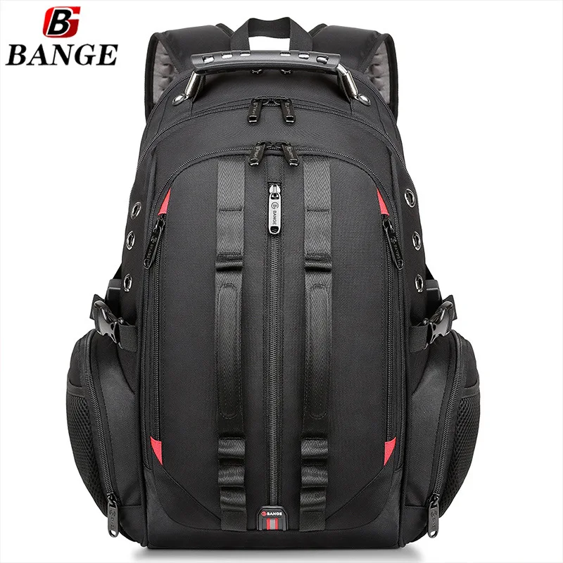 New student backpack waterproof men\'s travel schoolbag earplug hole charging outdoor large capacity backpack