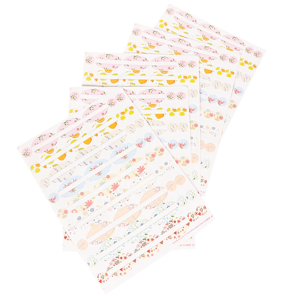 5 Sheets Self-adhesive Essential Oil Stickers Writable Perfume Bottle Food Labels Tag Hand Written