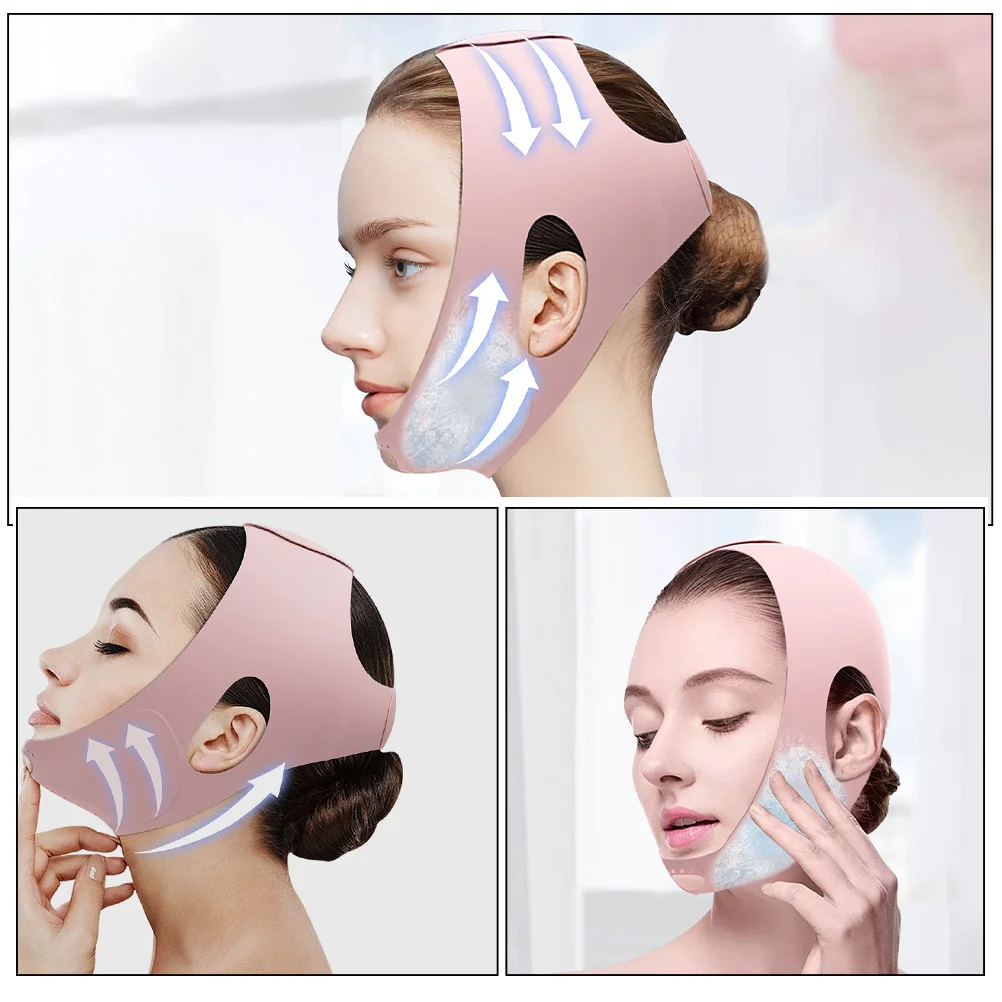 สายรัดหน้า ยกกระชับผิวหน้า หน้ากากกระชับผิวหน้า ใช้ซ้ำได้ ล้างทำความสะอาดได้ แถบกระชับผิวหน้า เทปยกกระชับหน้า