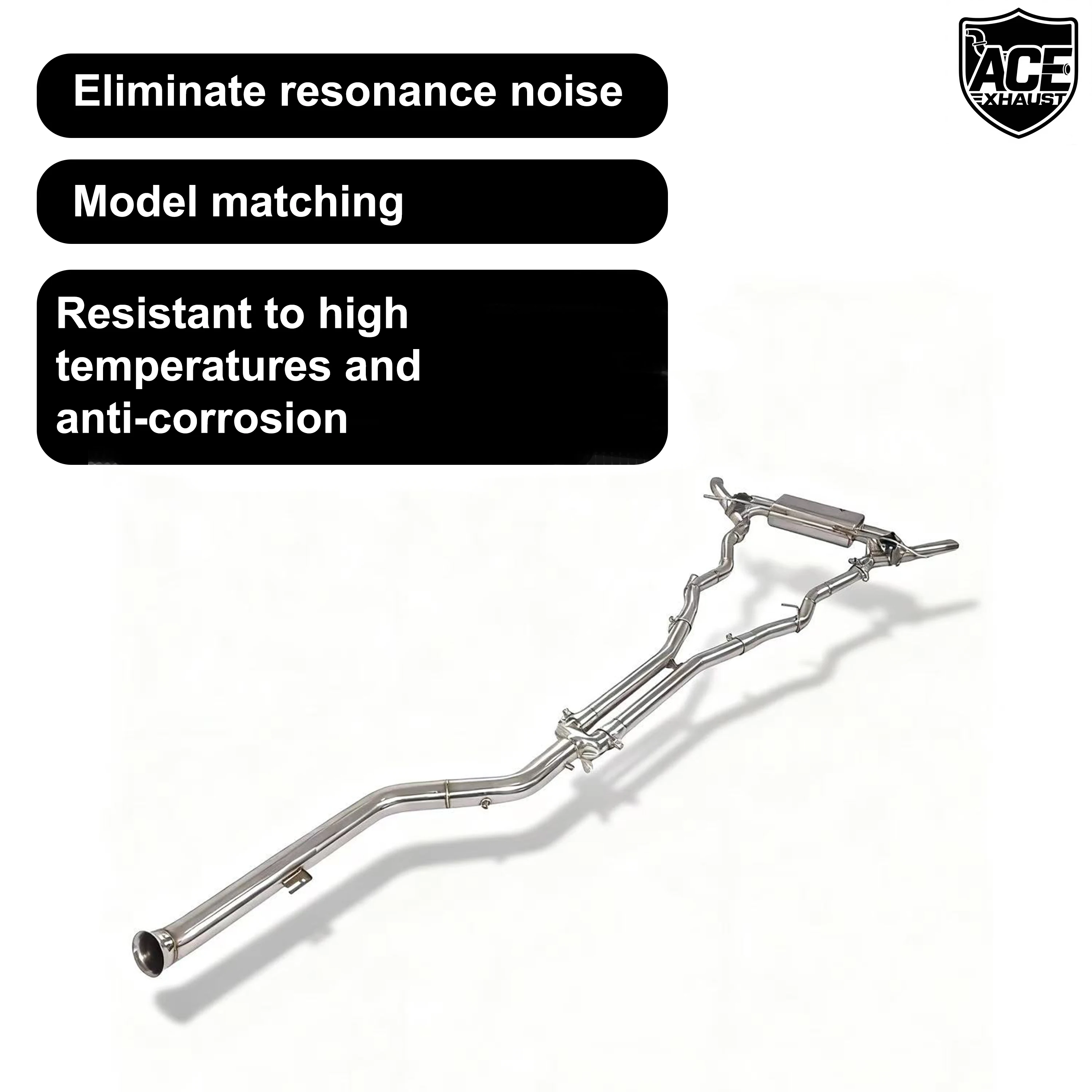 ACE Hochwertiges 840i Klappenauspuffrohr für BMW G14 G15 G16 840i B58 3.0T Valvetronic Schalldämpfer mit Fernbedienung Catback – Detail 6
