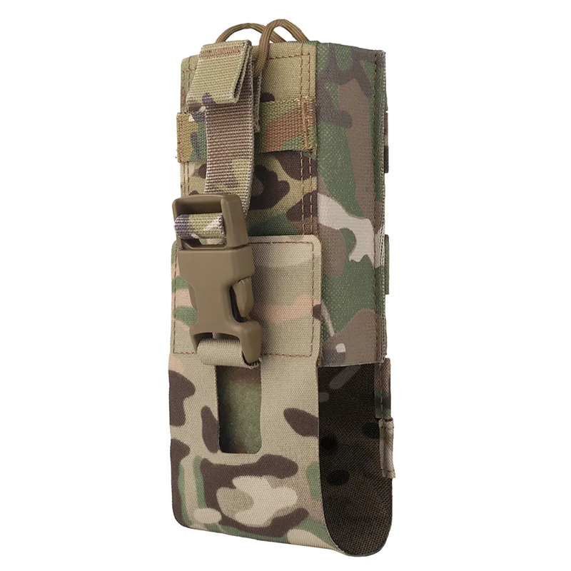 

Lightweight MOLLE Radio Pouch Quick Release Universal Holder for PRC-152/148/163 Walkie Talkies Outdoor Airsoft Use Nylon