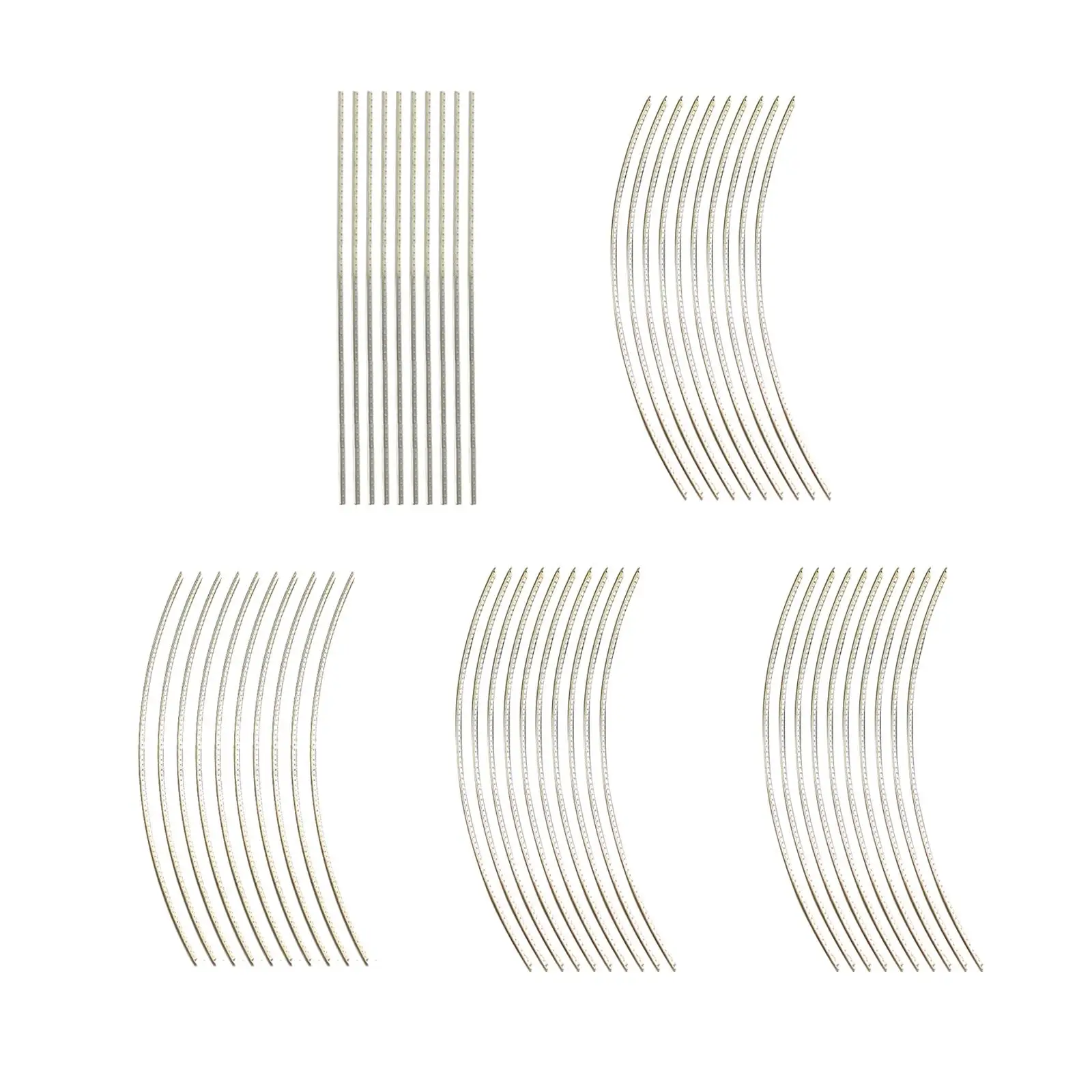 10 Pieces Guitar Fret Wires Accessories, Fretwire Easy Installation, Copper Alloy for Electric Acoustic Guitars