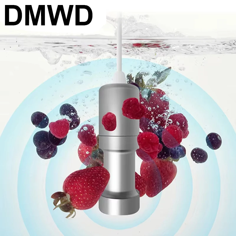 DMWD-Mini Ultrasonic Cleaner, Máquina de Lavar Roupa Multifunções Lavadora de Viagem, Dispositivo De Limpeza De Jóias De Frutas Vegetais, UE, EUA