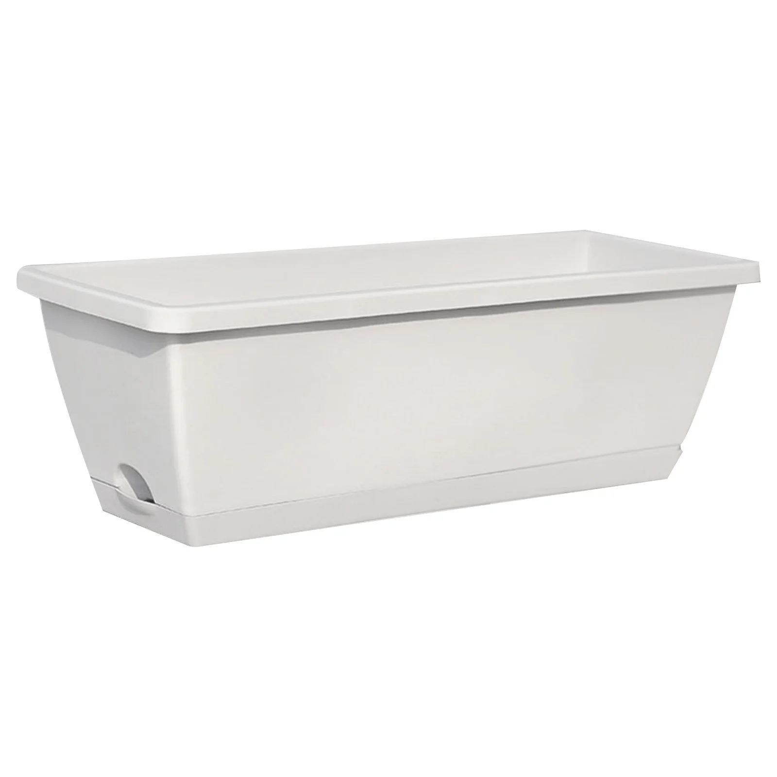 1 قطعة حوض نبات الراتنج مستطيل كبير سميكة مكافحة تشوه دائم تنفس اناء للزهور شرفة البستنة الخضروات الأواني #3