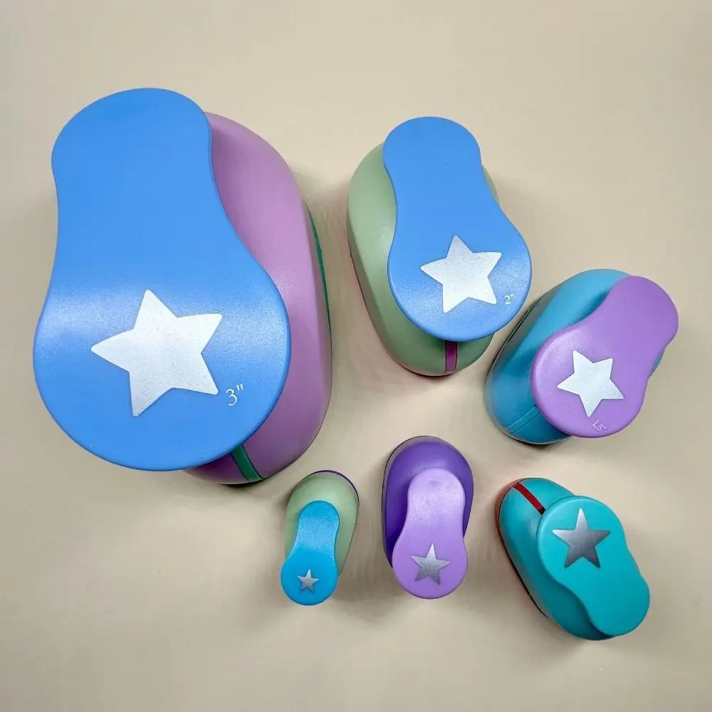 

8-75mm Hole Puncher Heart/Star Shaped Hole DIY Scrapbook Paper Cutter Handmade Cards Making Embossing Device Students