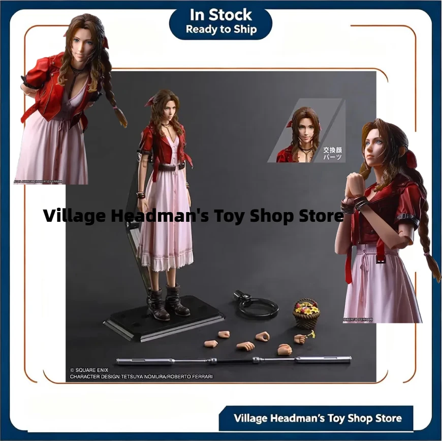 Play Arts for FINAL FANTASY VII REBIRTH Aerith Gainsborough Action Figure Anime Model Toy Collectible