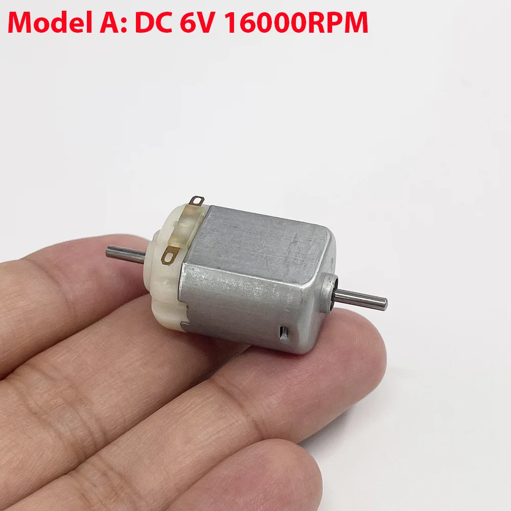 FC-130SA Mini 130 Dual Shaft Motor DC 3V 3.7V 5V 6V 9V 12V High Speed Micro 20mm Electric Motor DIY Hobby Toy Car Boat Train view 3