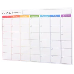 Monthly Planner Fridge Magnets Dry Erase Calendar for Magnetic Blackboard Refrigerator Whiteboard The Pet Schedule