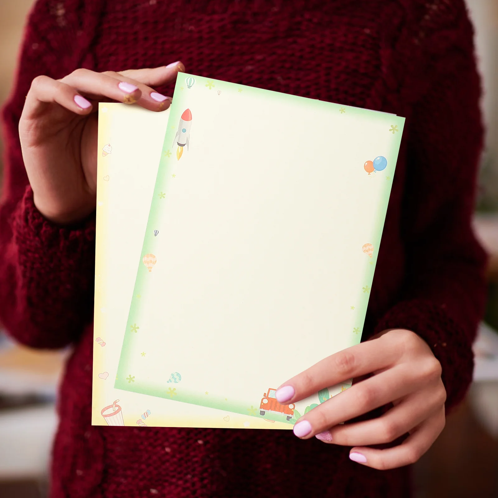 50 Sheets A4 Lace Computer Paper Color Copy Painting Printing 1 Pack (50pcs) Sticker Printer Crafting Folding Papers Decorative