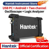 Hantek USB Virtual  Osciloscopio 6022BE 6022BL 20MHz 48MSa/S  Laptop PC  Digital  logic analyzer