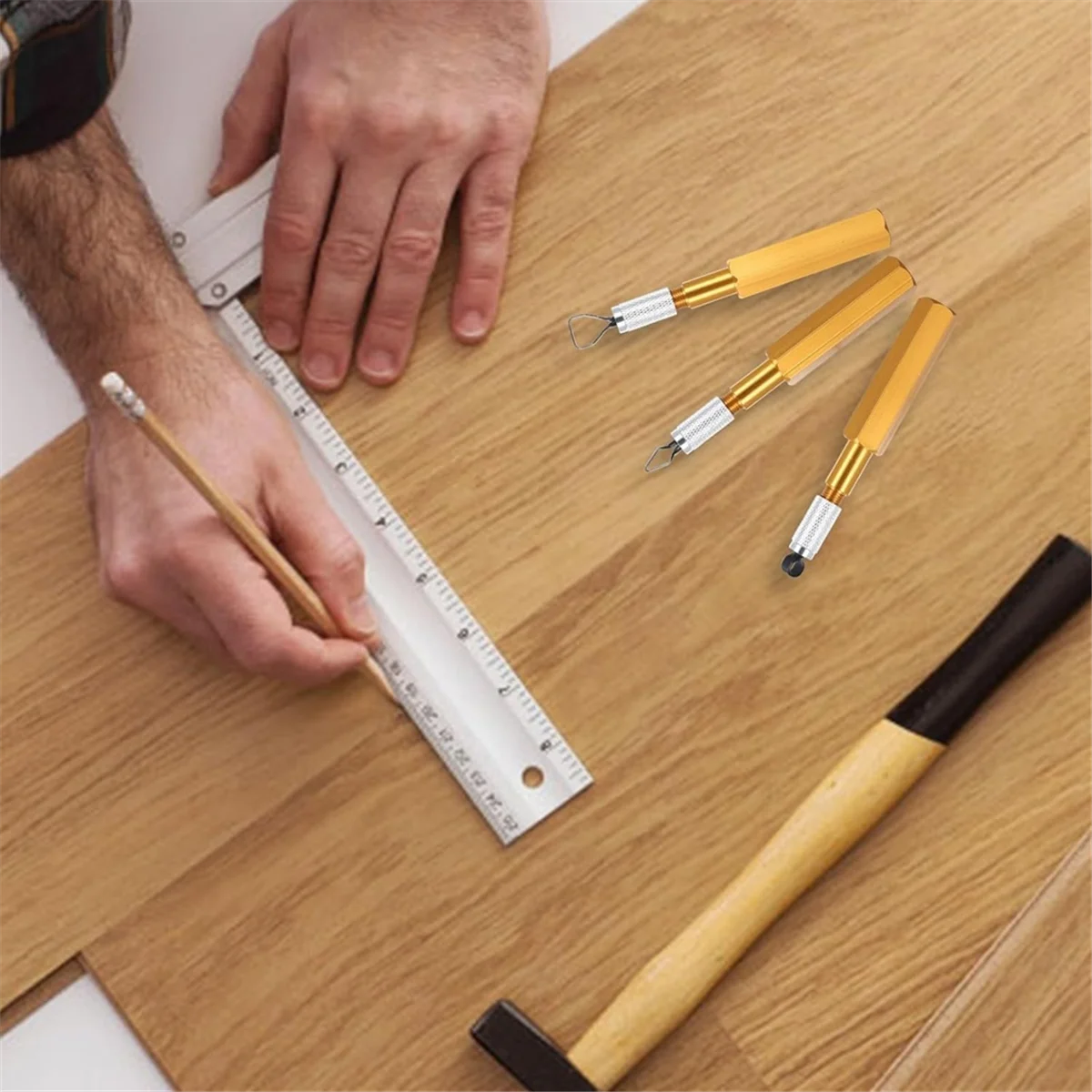 

A002 Набор ручек для резки угла с 3 лезвиями для сварки пола из ПВХ, электрод из алюминиевого сплава, красный инструмент