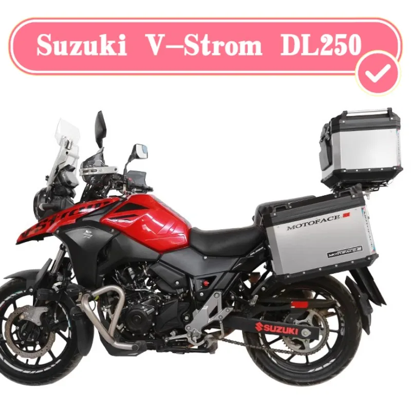 

Aluminum Box Stainless Steel Luggage Rack Motorcycle Tail Trunk Top Case Panniers Saddlebag Bracket for Suzuki V-Strom DL250