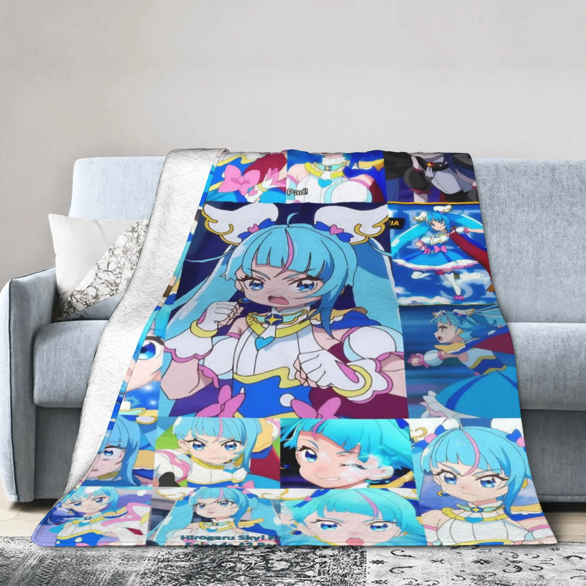 Soaring Sky Pretty Cure Merch Blanket Super Soft Fleece  Throw Blanket Comfortable Quilt
