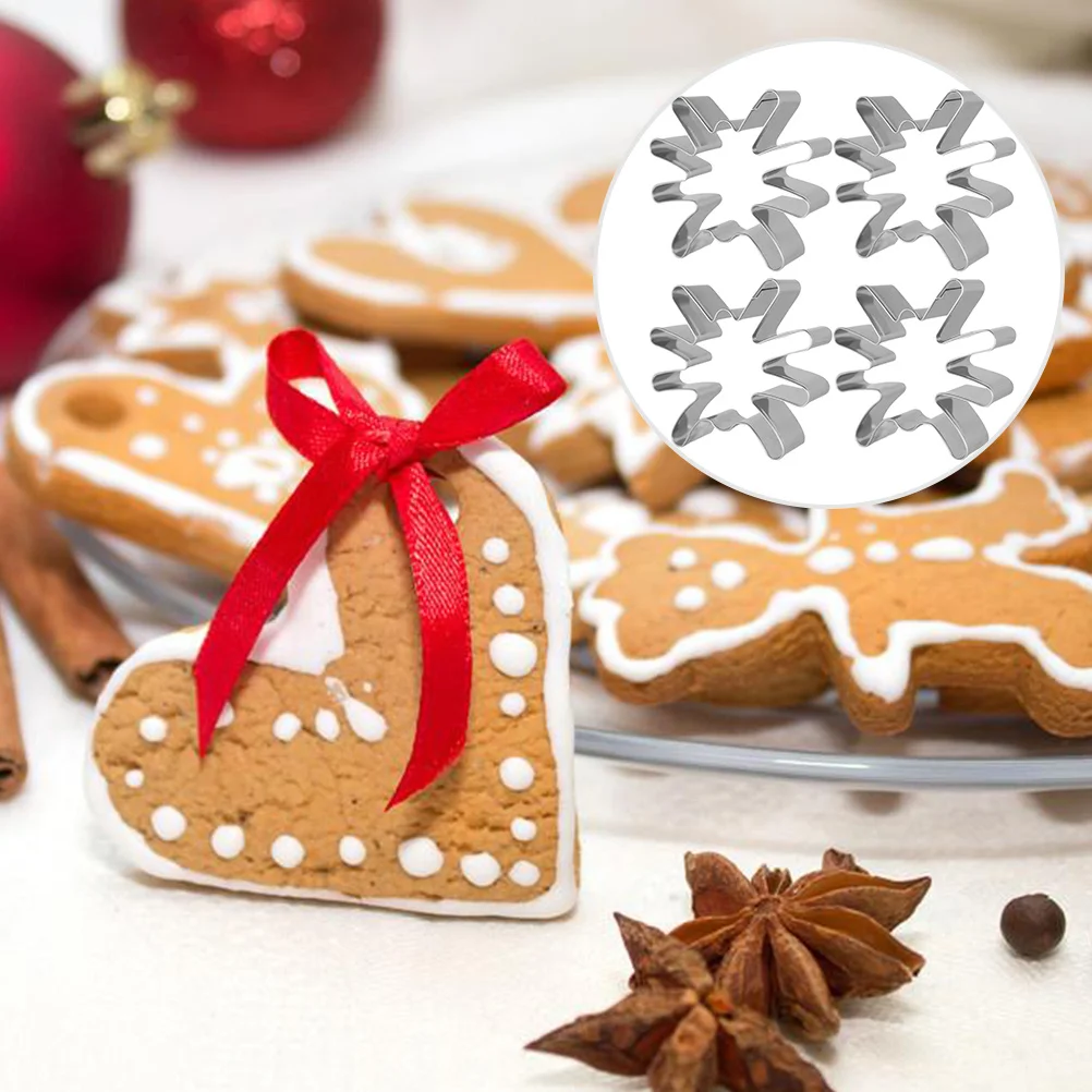 

4Pcs Halloween Spider Cookie Cutter Stainless Steel Biscuit Mold Baking Tool for Fondant Dough Chocolate