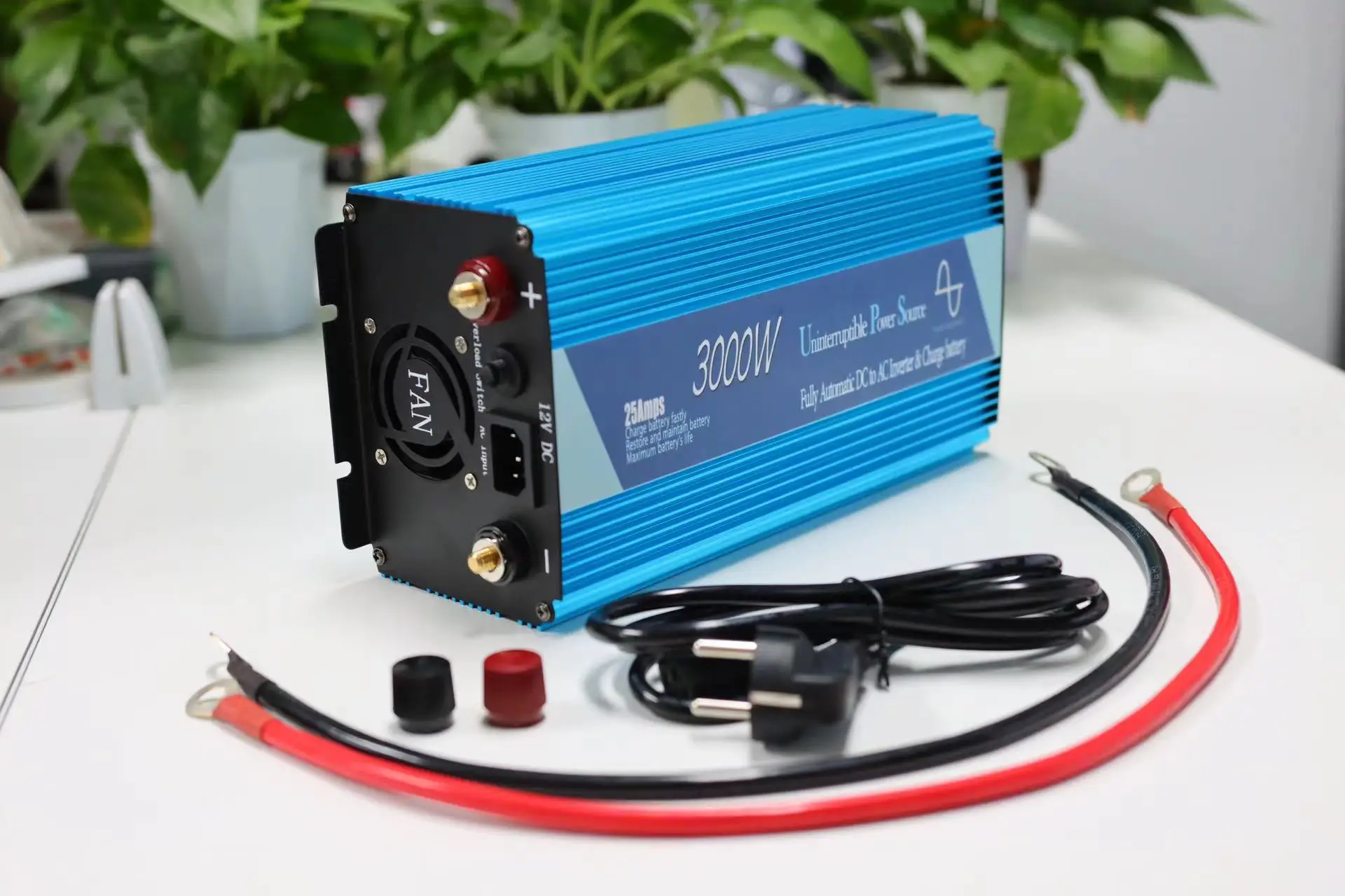 3kw Pure Sine Wave UPS Inverter DC 12V to AC 220V 50/60HZ 3000W Transformer Charge Battery UPS Supply Converter Car Inverter