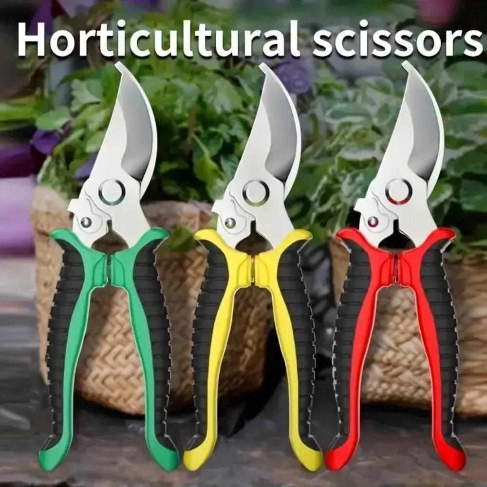 Gardening Pruning Shears Anti Slip Multifunctional Fruit Picking Floral Scissors Household Industrial Pruning Tree Branches Tool