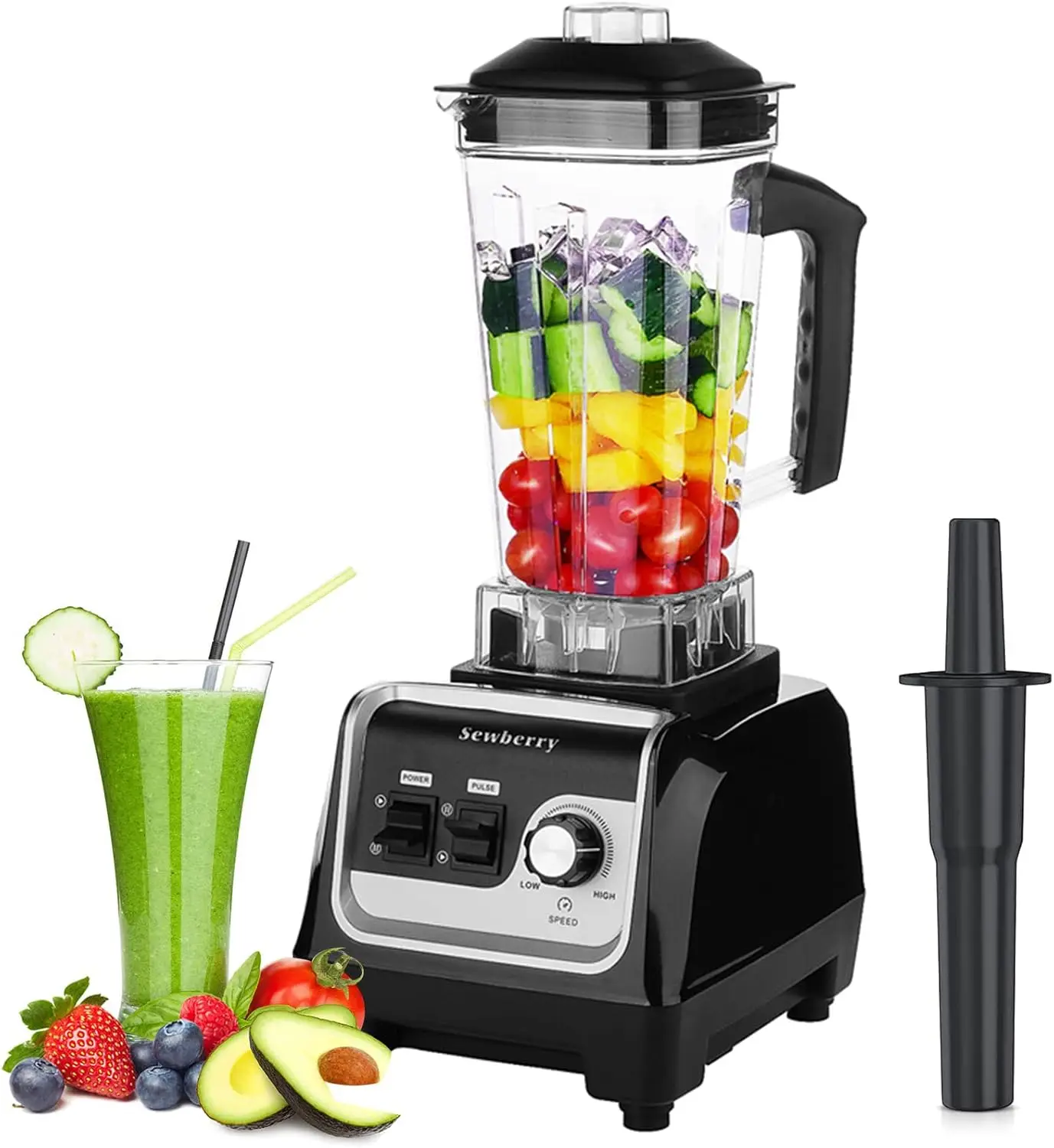 

Professional Countertop Blender for home and commercial use, 2200W High Speed Smoothie Blender for Shakes and Smoothies with 70O