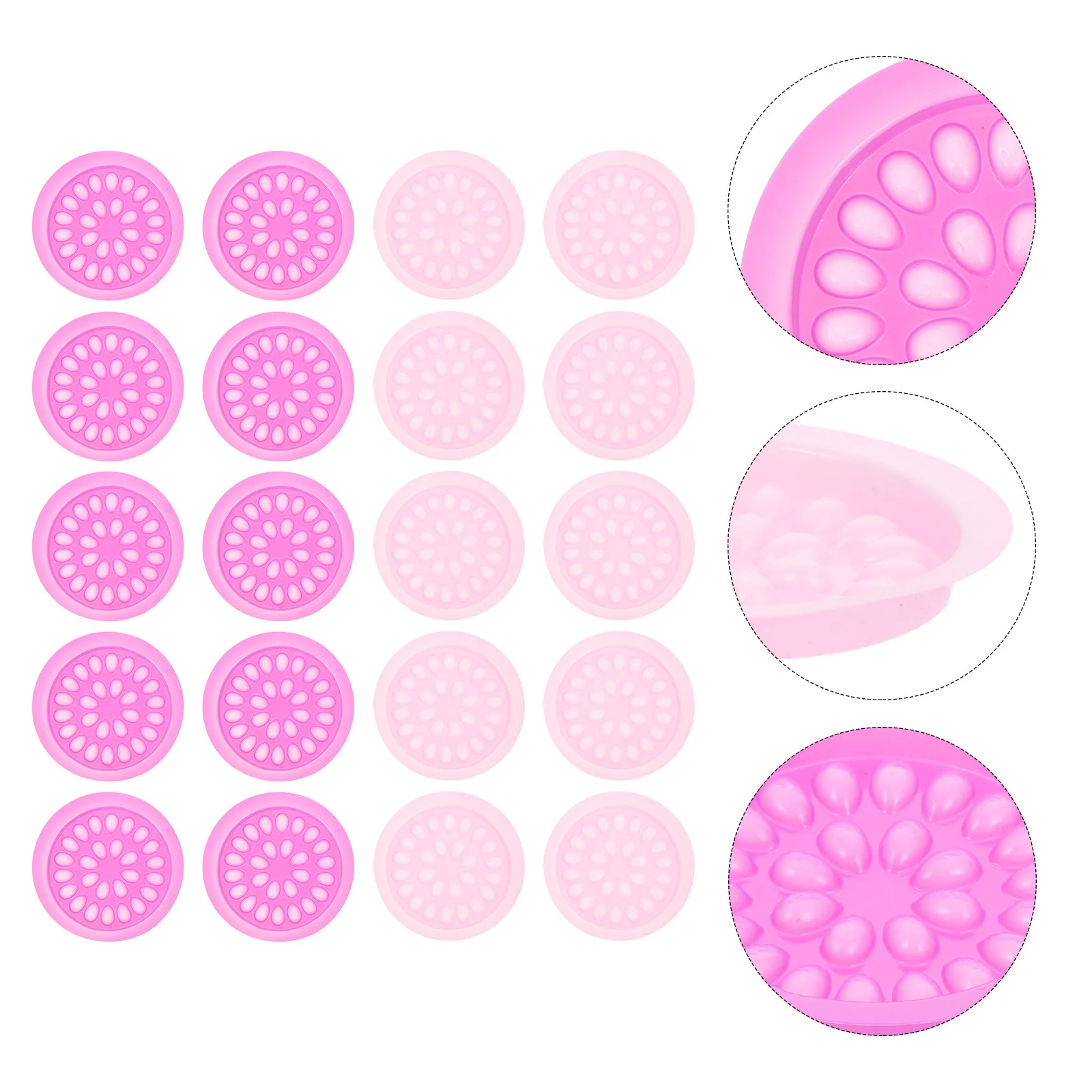 

100Pcs False Eyelashes Tray High Quality Plastic Eyelash Extension Supply Stable Glue Holder Makeup Tool for Eyelash Grafting
