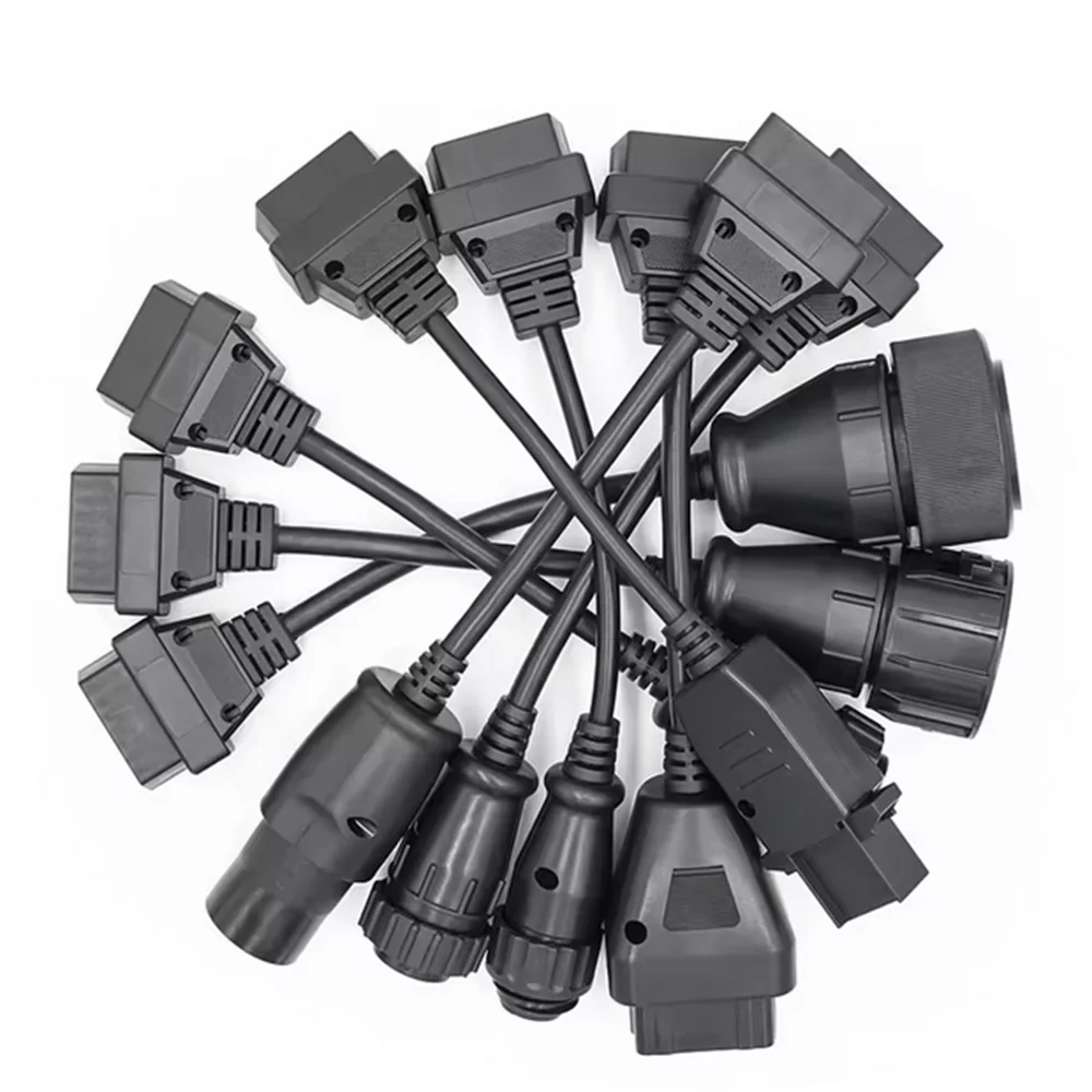 مجموعة كاملة 8 قطعة كابلات obd2 شاحنة التشخيص obd كابل شاحنة لدلفي DS150 DS150E TCS CDP Multidiag MAN obd2 رينو أداة #5