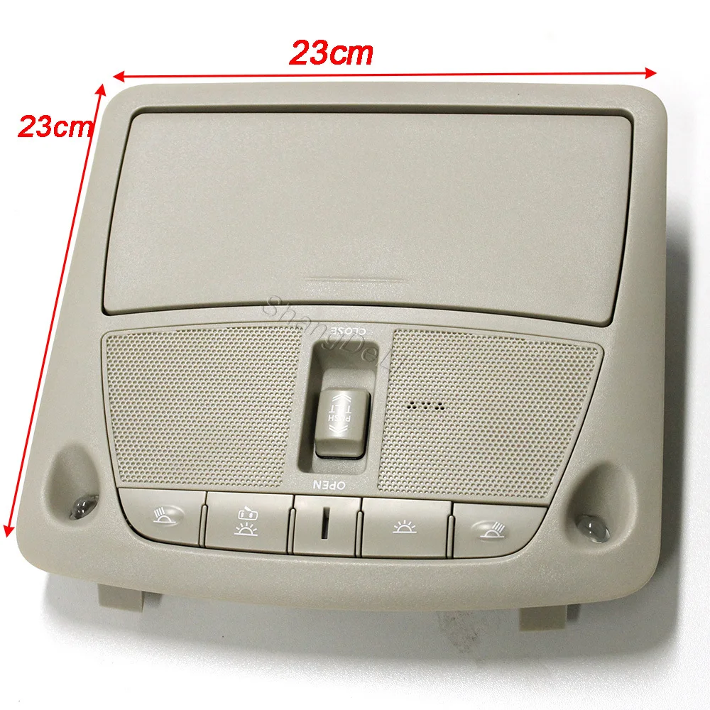Car Interior Overhead Map Lamp Beige Ceiling Dome Light with Sunroof Switch Fit for Nissan Teana / X-Trail / Sylphy 2013-2018