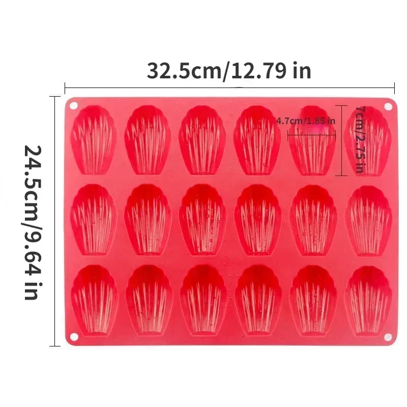 Mini Food Grade Madeleine Silikonowa forma do ciasta Forma do ciastek DIY Forma do pieczenia muszli Akcesoria kuchenne do pieczenia