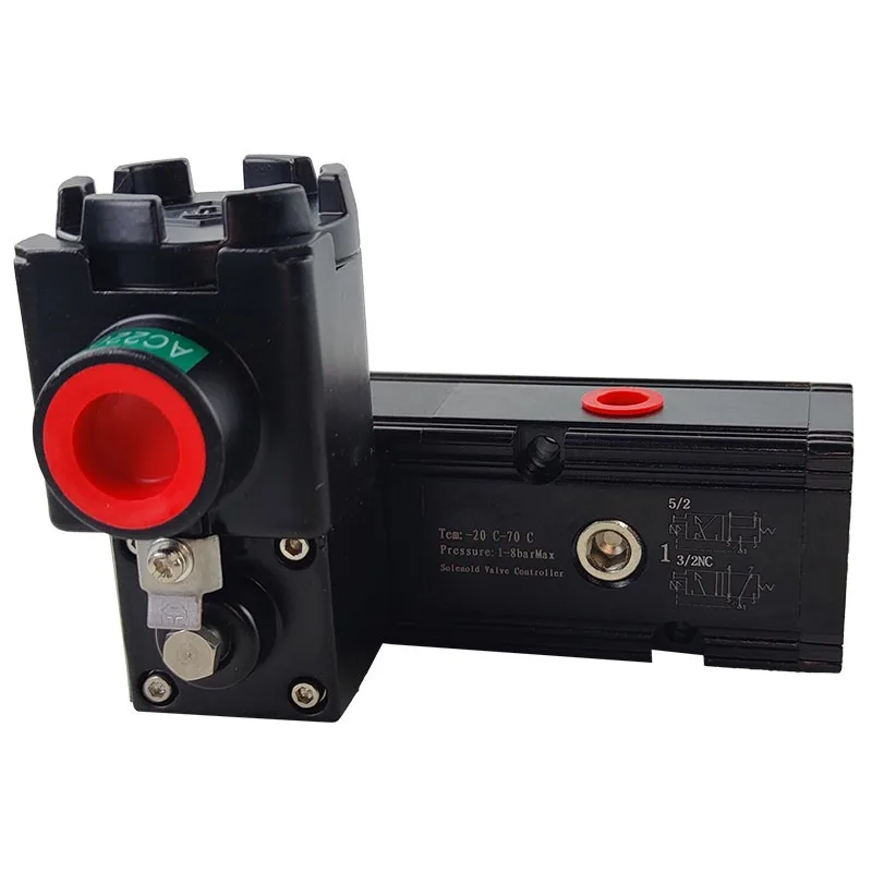 OLZKM09 integrated two-position five-way flameproof intrinsic  safe solenoid valve 24V CT6 electrical interface NPT1 2EX