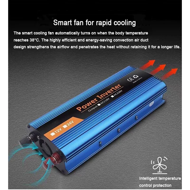 

Modified Sine Wave Single Digital Display Intelligent Power Vehicle Inverter Power Converter