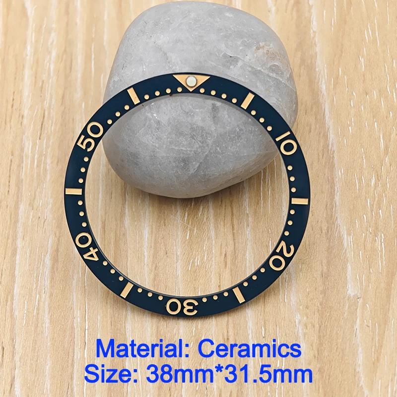 NH35 NH36 حافظة 38 مللي متر * 31.5 مللي متر سيراميك SKX007 ساعة الحافة إدراج مقياس حلقة لأجزاء الساعة المعدلة SKX007 SKX009 SRPD