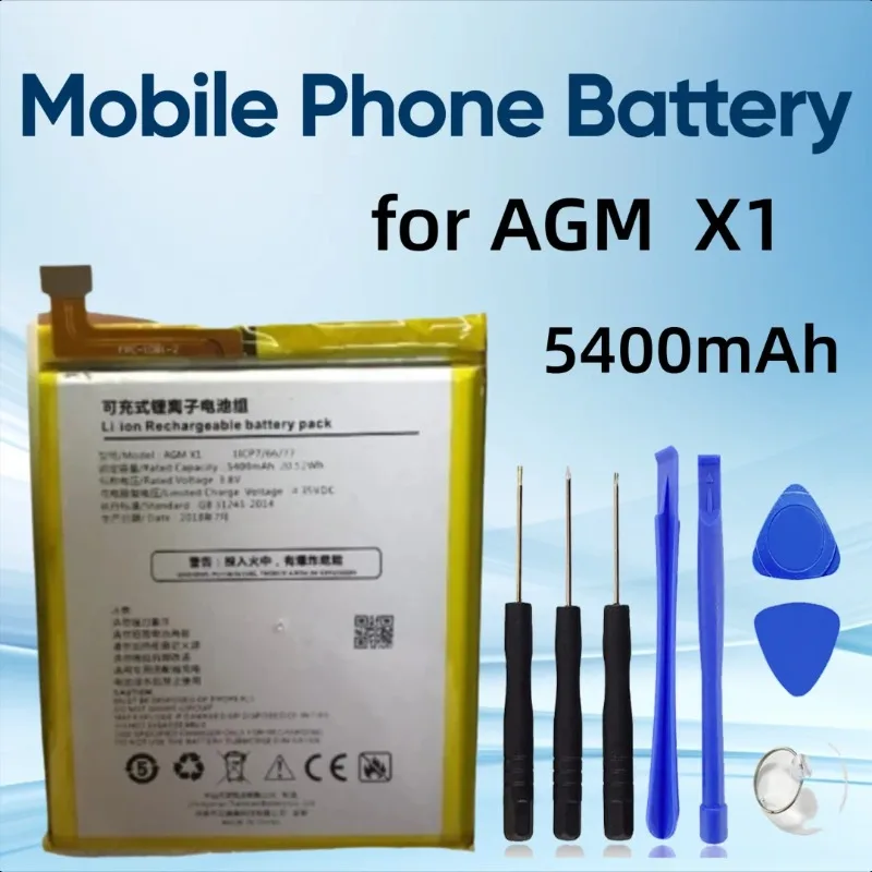 

Совершенно новый аккумулятор емкостью 5400 мАч для мобильного телефона AGM X1