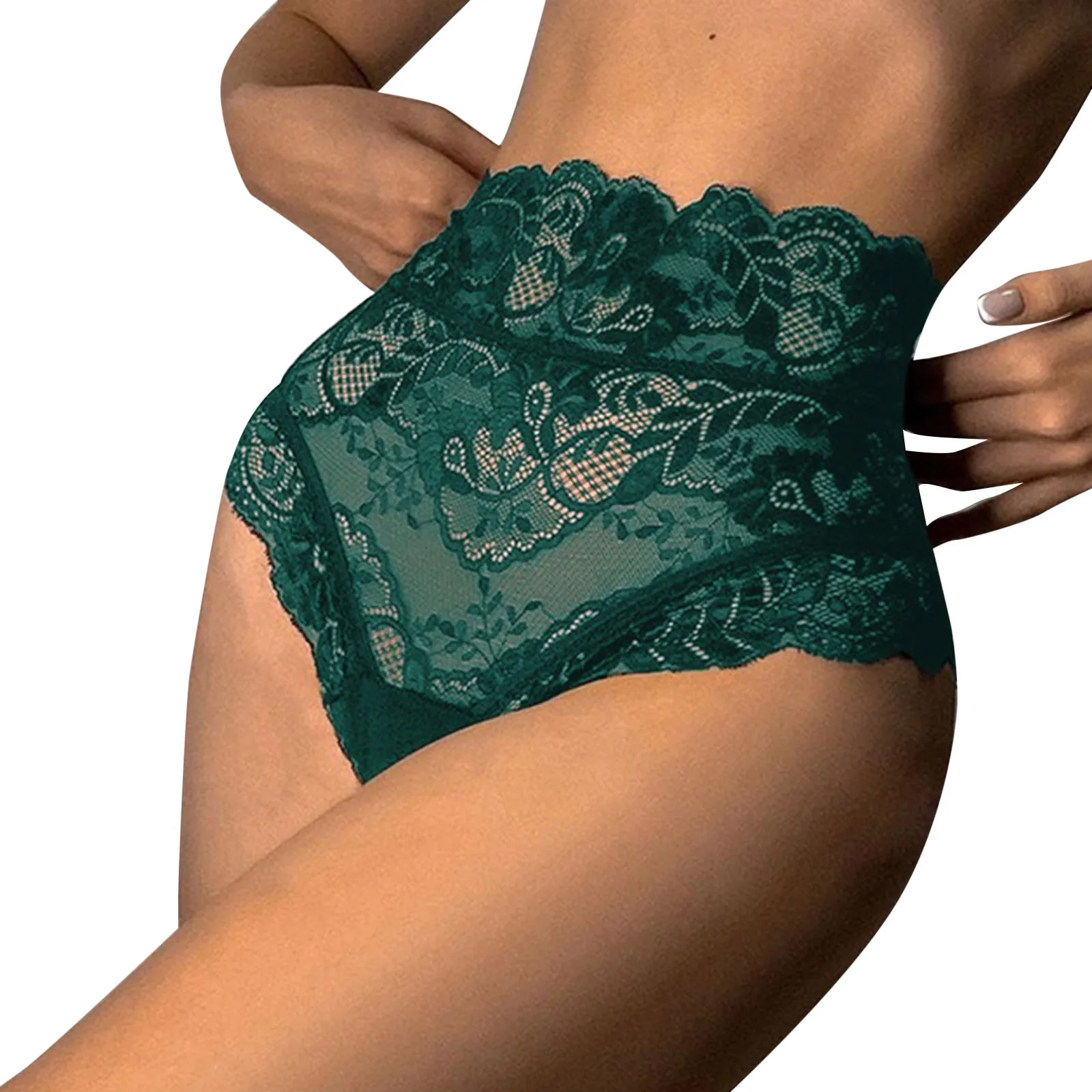 Sexy Floral Lace Mesh Panties Women High Waist Solid Sexy Briefs Female Underwear Pant Ladies Lingerie Women G String Thong