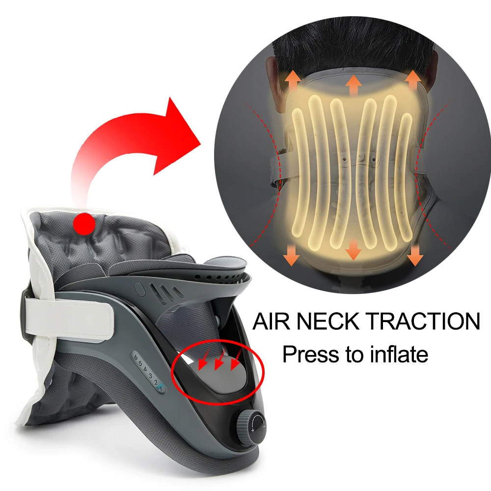 Neck Traction Device Neck retractor Support Inflatable Cervical Vertebra Tractor Stretching Brace Neck Stretcher Health Care