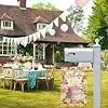 Cake Flowers Birthday Garden Flag Double Sided Yard Decor 12x18In jjp
