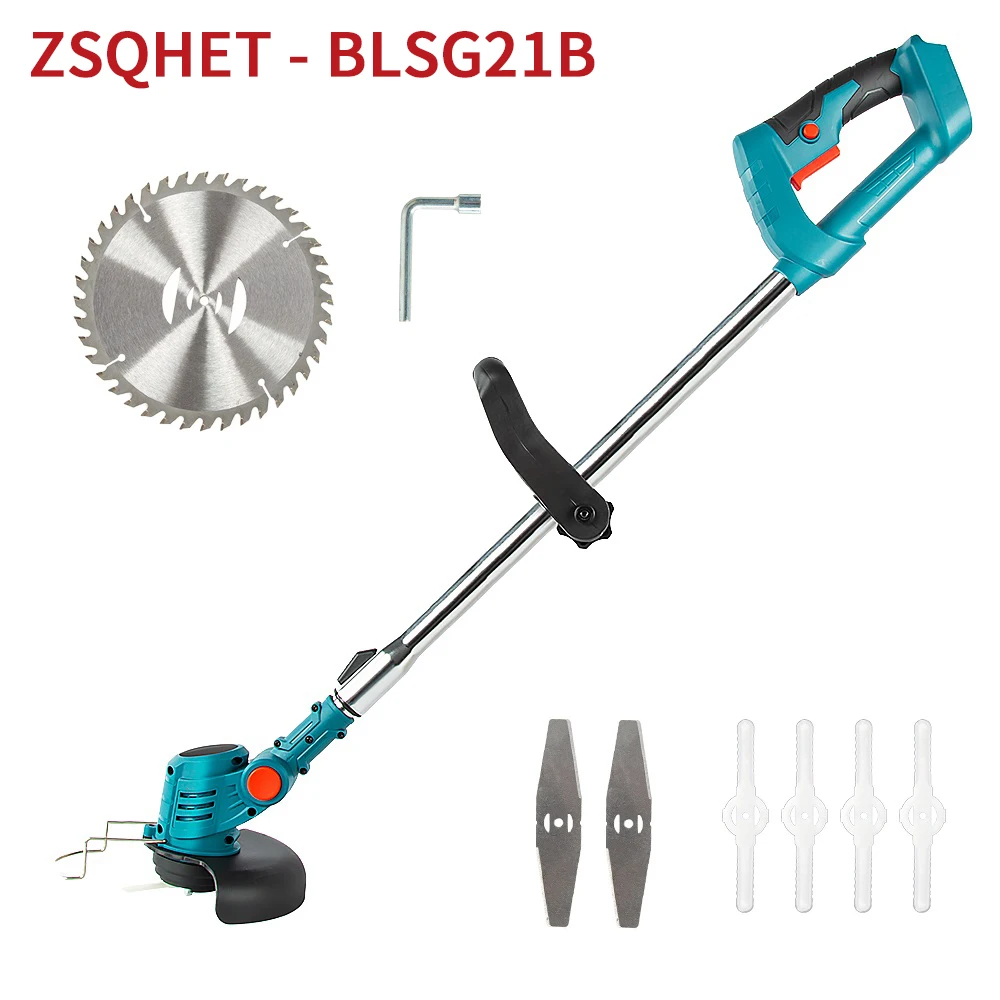 Cortacésped eléctrico para Makita, 18V, cepillo inalámbrico, Li-Ion, cortador de cuerda de liberación automática, herramientas eléctricas de jardín