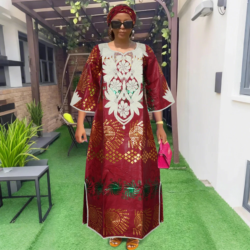 

H&D African Clothing Dresses For Women Elegant Traditional Wedding Party Dashiki Long Dress Roupas Bazin Riche Robes